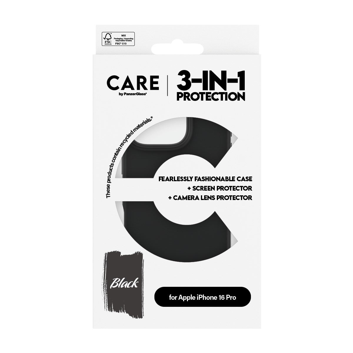 CARE by PanzerGlass® 3-in-1 Bundle iPhone 16 Pro